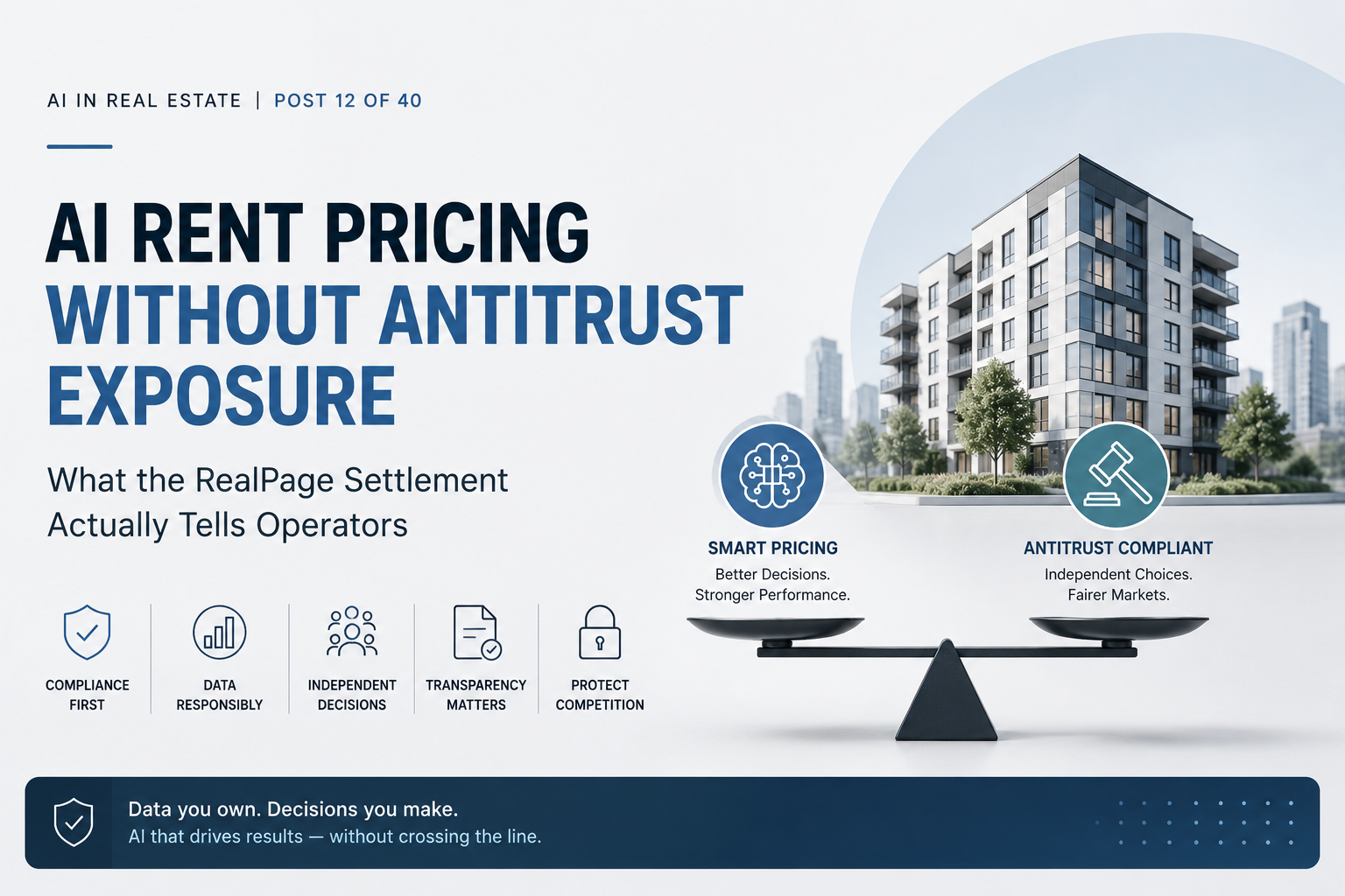 AI Rent Pricing Without Antitrust Exposure: What the RealPage Settlement Actually Tells Operators
