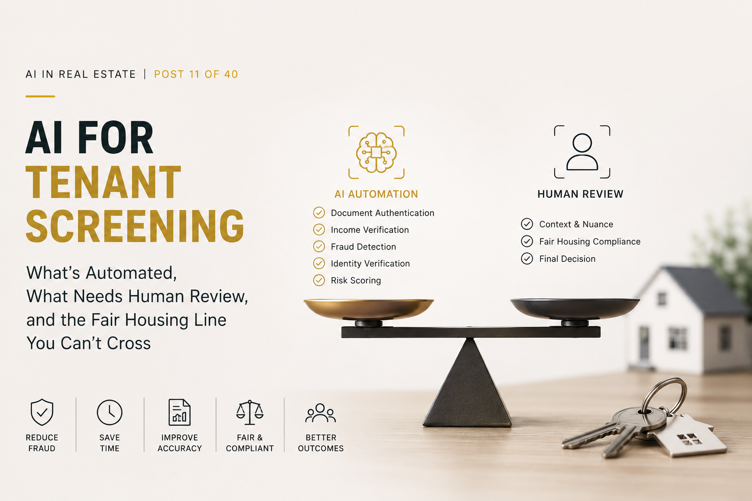 AI for Tenant Screening: What's Automated, What Needs Human Review, and the Fair Housing Line You Can't Cross