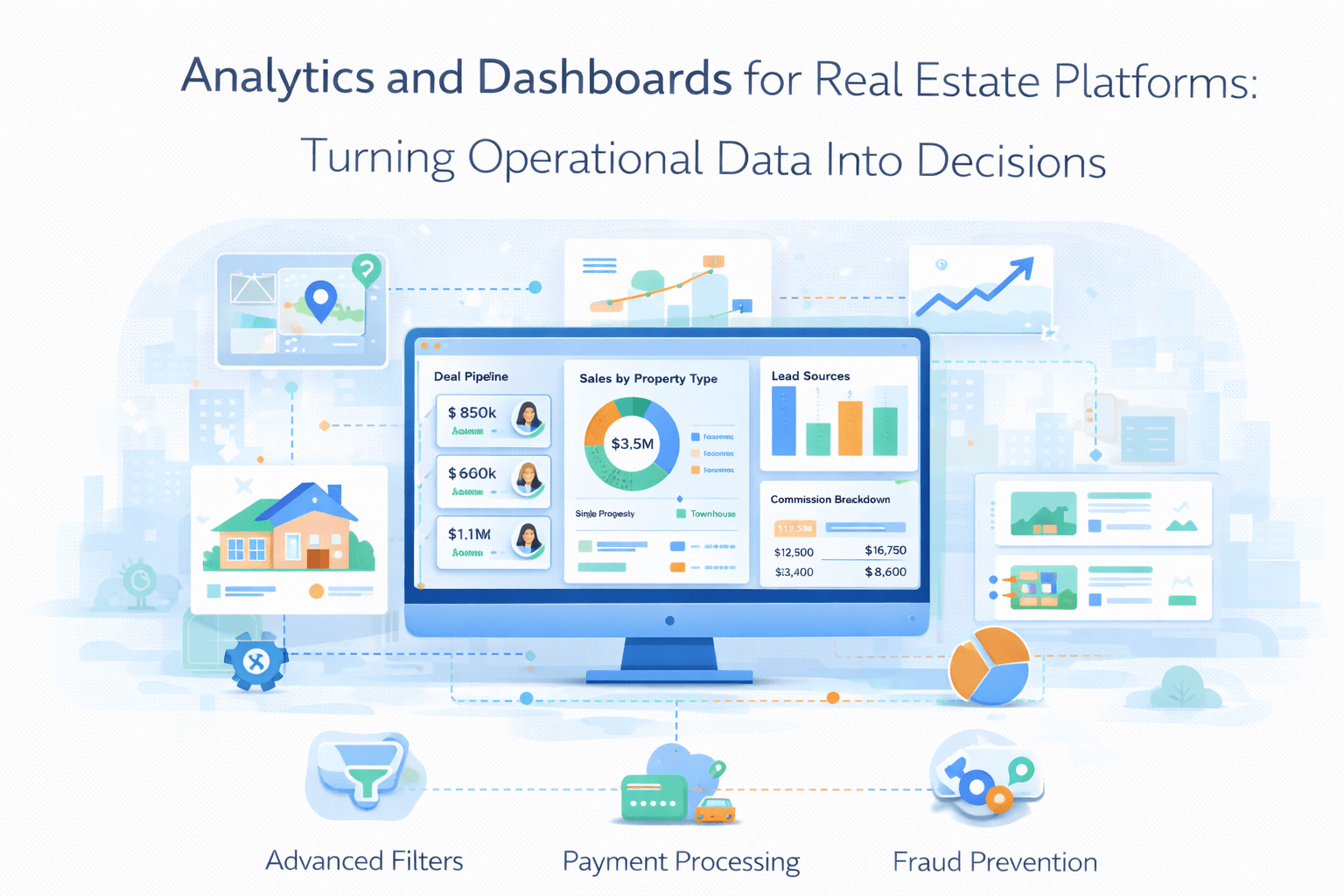 Analytics and Dashboards for Real Estate Platforms: Turning Operational Data Into Decisions