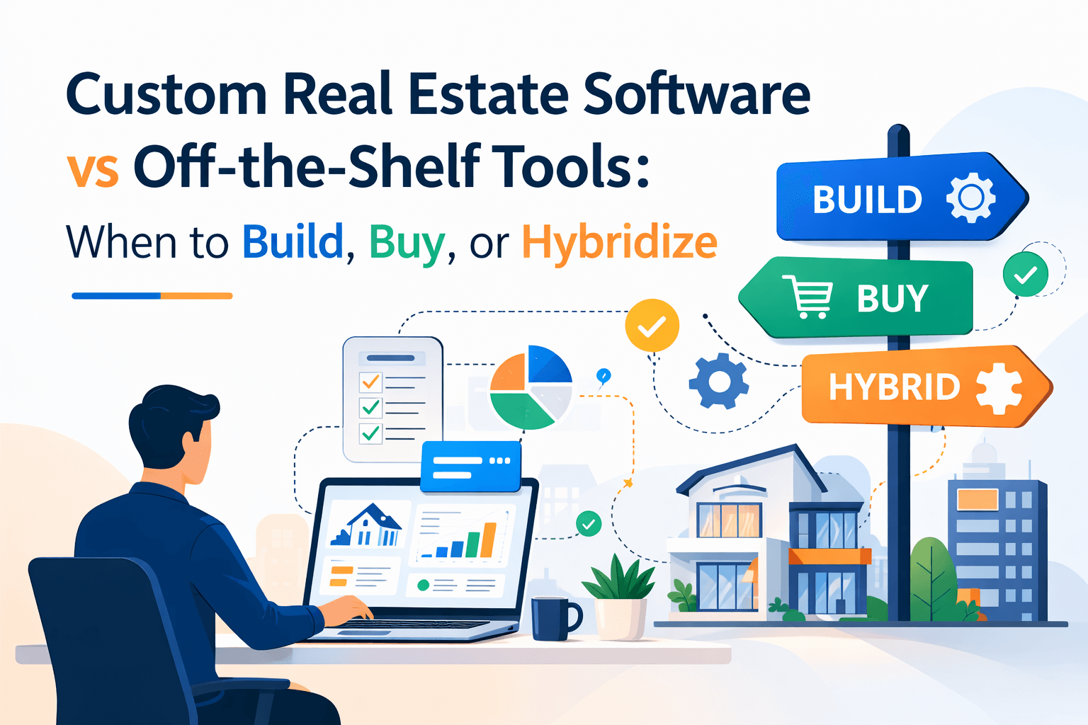 Custom Real Estate Software vs Off-the-Shelf Tools: When to Build, Buy, or Hybridize