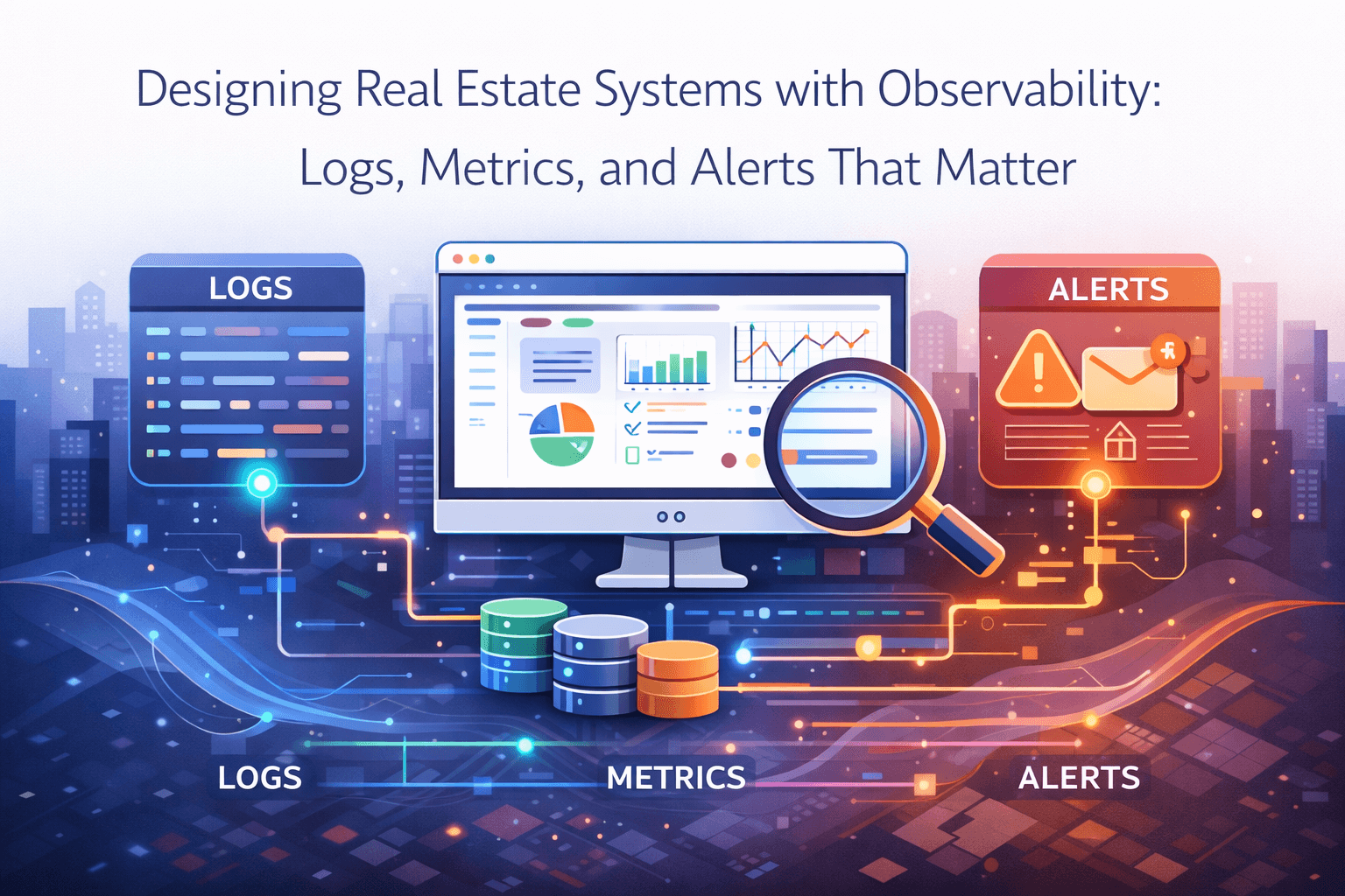 Designing Real Estate Systems with Observability: Logs, Metrics, and Alerts That Matter