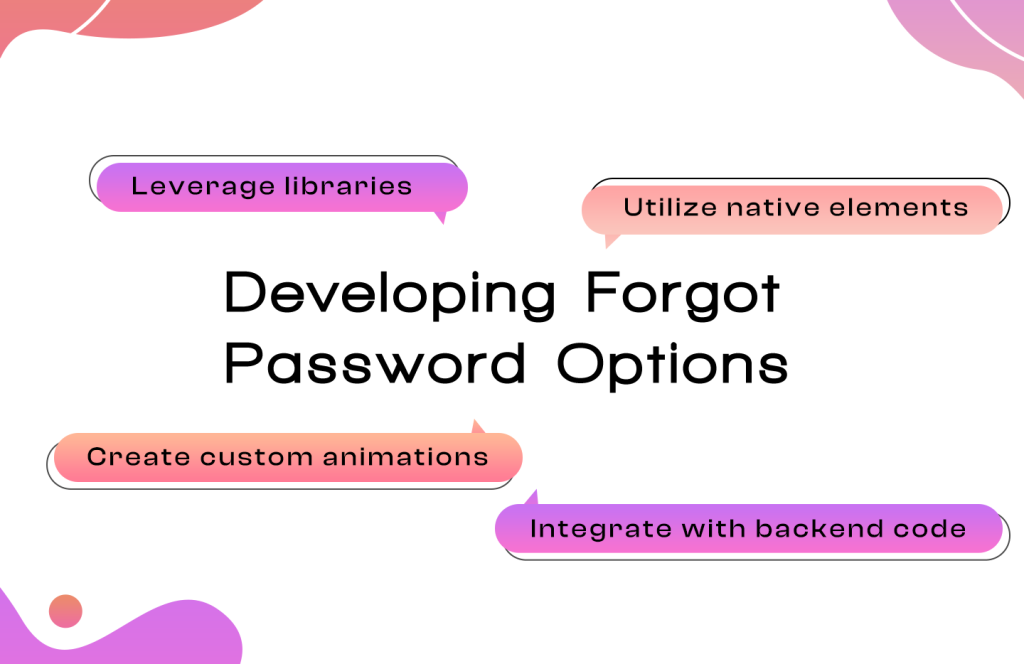 Developing Forgot Password Options