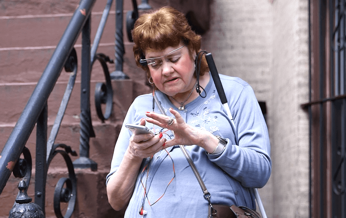 Drishti for blind with Google Glass