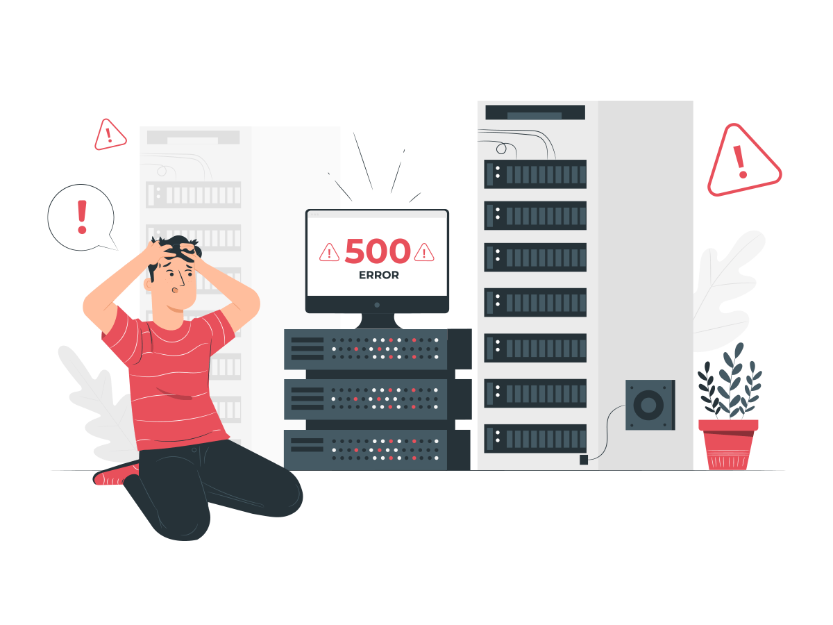 Why Google Search Console Shows 500 Error?