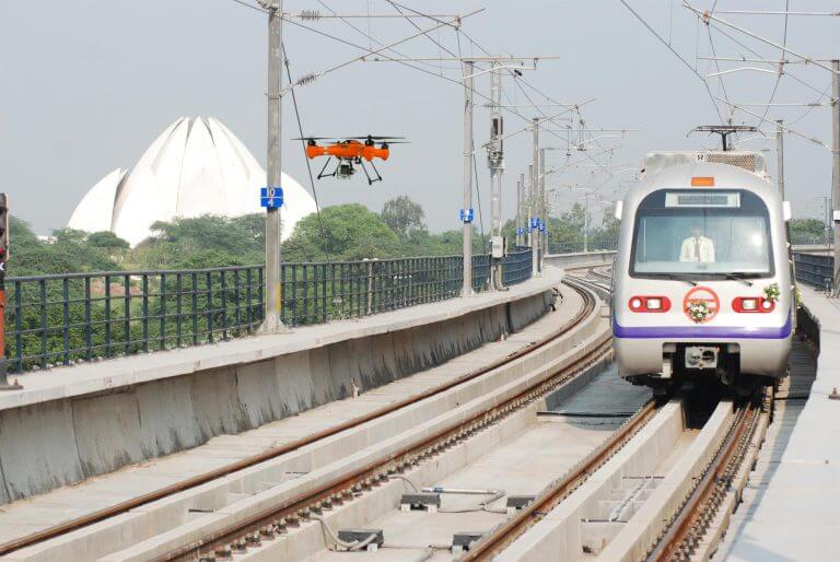 navigator drone for train