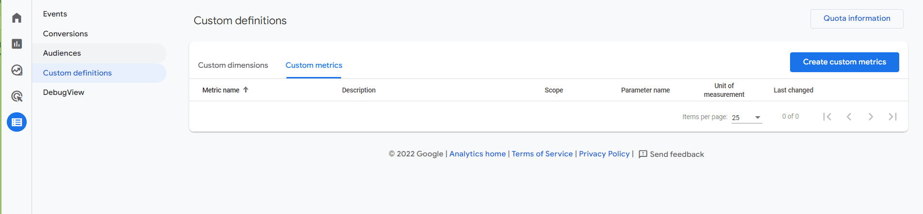 custom definition google analytics4