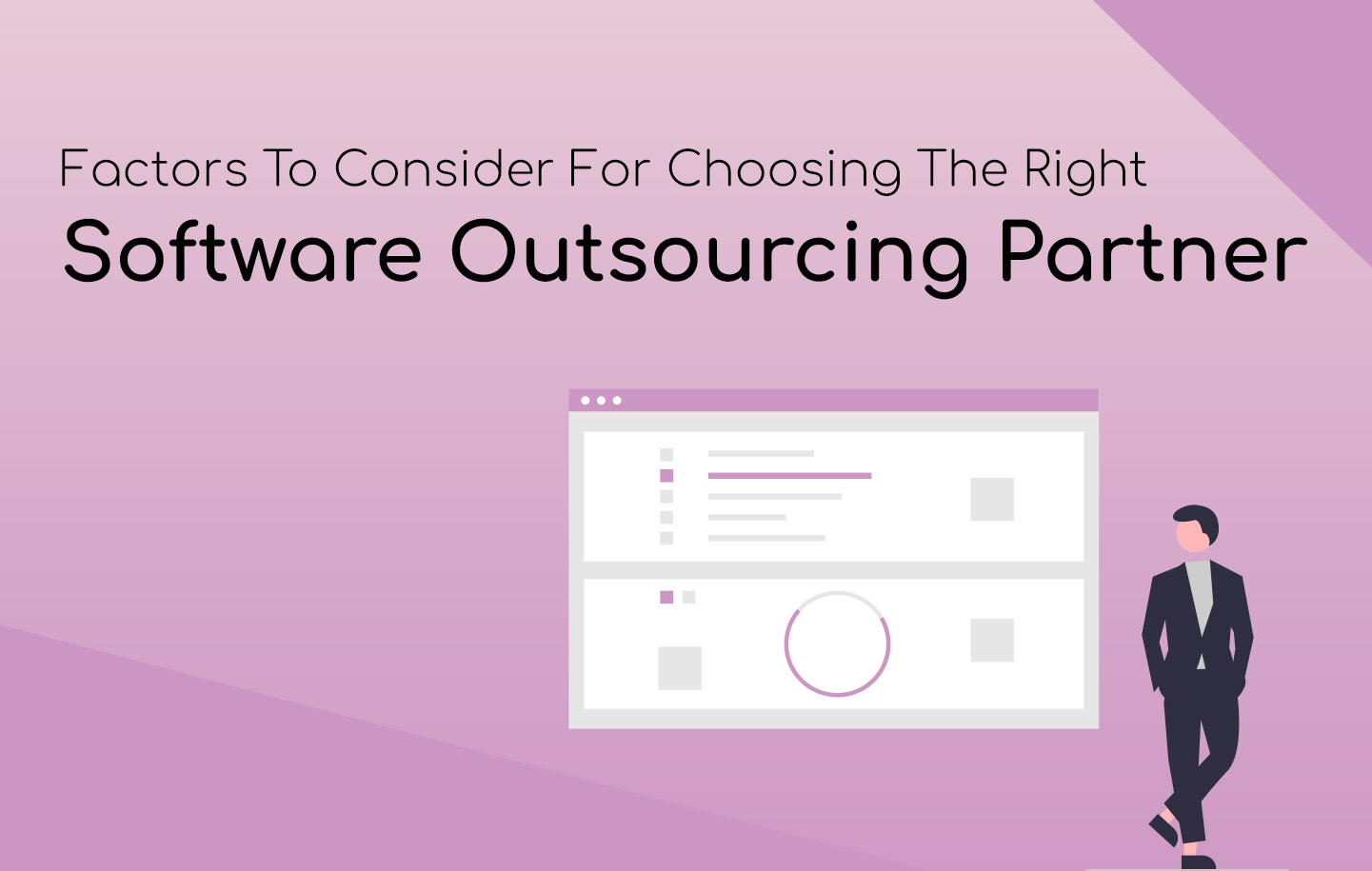 Factors to consider while choosing the right software outsourcing partner in india