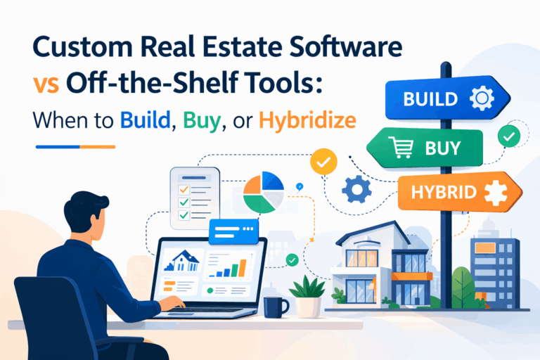 Custom Real Estate Software vs Off-the-Shelf Tools: When to Build, Buy, or Hybridize